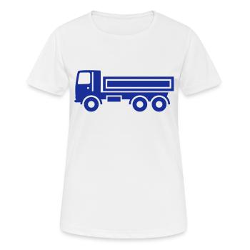 Lkw, Kipper - Frauen T-Shirt atmungsaktiv - Weiß - Vorne - AI Model Female 172 dark (172cm)