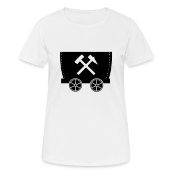 Good luck! Logo mallet and iron lore - Women's Breathable T-Shirt - white - Front - AI Model Female 172 dark (172cm)