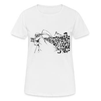 Arditi! - Frauen T-Shirt atmungsaktiv - Weiß - Vorne - AI Model Female 172 dark (172cm)
