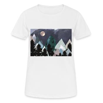 Mountains 2.0 - Frauen T-Shirt atmungsaktiv - Weiß - Vorne - AI Model Female 172 dark (172cm)