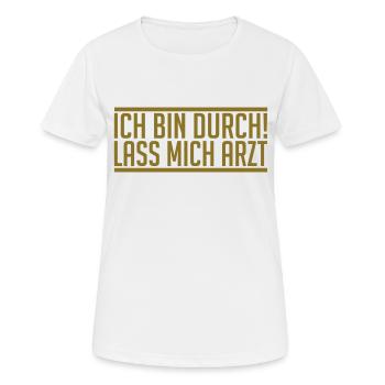 Arzt - Frauen T-Shirt atmungsaktiv - Weiß - Vorne - AI Model Female 172 dark (172cm)