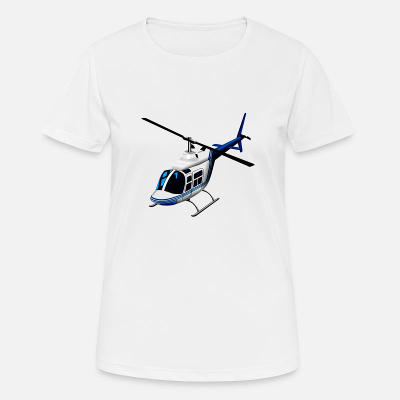 helicopter - Women's Breathable T-Shirt - white