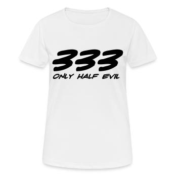 Half Evil - Women's Breathable T-Shirt - white - Front - AI Model Female 172 dark (172cm)