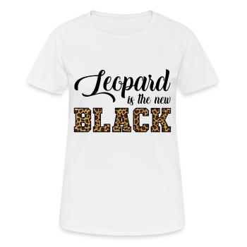 Leopard ist der neue Leopard - Frauen T-Shirt atmungsaktiv - Weiß - Vorne - AI Model Female 172 dark (172cm)