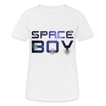 Space Boy - T-shirt respirant Femme - blanc - Devant - AI Model Female 172 dark (172cm)