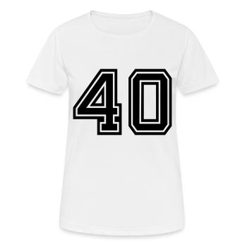 40 - T-shirt respirant Femme - blanc - Devant - AI Model Female 172 dark (172cm)