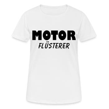 motor flüsterer - Frauen T-Shirt atmungsaktiv - Weiß - Vorne - AI Model Female 172 dark (172cm)