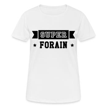 Forain / Fête Foraine / Foire / Manège / Fete - T-shirt respirant Femme - blanc - Devant - AI Model Female 172 dark (172cm)