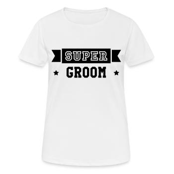Groom / Hôtellerie / Hôtel / Hotel / Cheval - T-shirt respirant Femme - blanc - Devant - AI Model Female 172 dark (172cm)