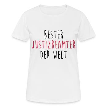 Justizbeamter Justizbeamtin Justiz Recht Gericht - Frauen T-Shirt atmungsaktiv - Weiß - Vorne - AI Model Female 172 dark (172cm)