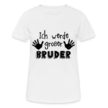 grosser bruder - Frauen T-Shirt atmungsaktiv - Weiß - Vorne - AI Model Female 172 dark (172cm)