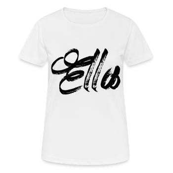Ella - Frauen T-Shirt atmungsaktiv - Weiß - Vorne - AI Model Female 172 dark (172cm)