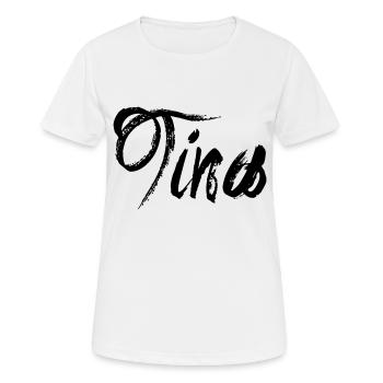Tina - Frauen T-Shirt atmungsaktiv - Weiß - Vorne - AI Model Female 172 dark (172cm)