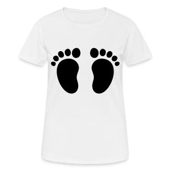 PIED BEBE - T-shirt respirant Femme - blanc - Devant - AI Model Female 172 dark (172cm)