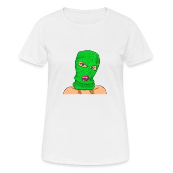 Bad Girl Gangster Comic Catoon - Women's Breathable T-Shirt - white - Front - AI Model Female 172 dark (172cm)