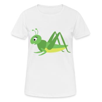 sauterelle - T-shirt respirant Femme - blanc - Devant - AI Model Female 172 dark (172cm)