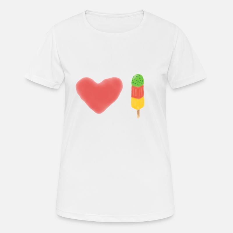 I LOVE Cactus - Women's Breathable T-Shirt - white