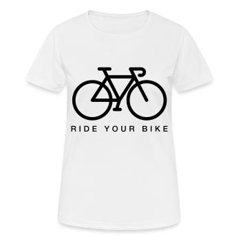 Bicycle - Ride your bike - Women's Breathable T-Shirt - white - Front - AI Model Female 172 dark (172cm)