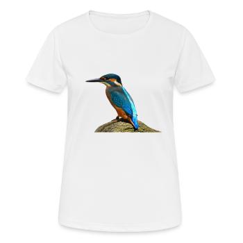 oiseau de martin-pêcheur - T-shirt respirant Femme - blanc - Devant - AI Model Female 172 dark (172cm)
