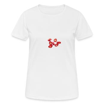 Hot peppers, chilli - Women's Breathable T-Shirt - white - Front - AI Model Female 172 dark (172cm)