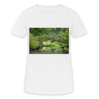 New York Gapstow Bridge Central Park Manhattan - T-shirt respirant Femme - blanc - Devant - AI Model Female 172 dark (172cm)