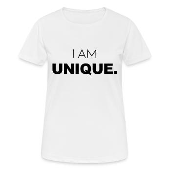 I am Unique - einzigartig - Style - Chic - Fashion - Women's Breathable T-Shirt - white - Front - AI Model Female 172 dark (172cm)