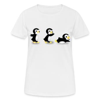 pingurun - T-shirt respirant Femme - blanc - Devant - AI Model Female 172 dark (172cm)