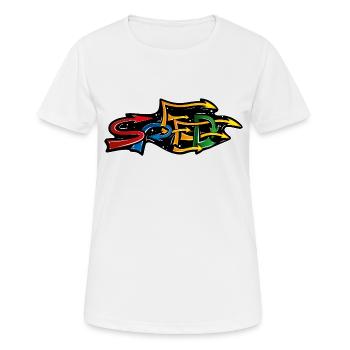 VITESSE GRAFFITI - T-shirt respirant Femme - blanc - Devant - AI Model Female 172 dark (172cm)