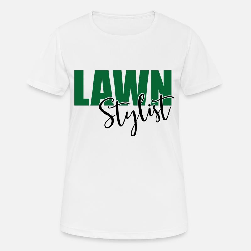 Mowing the lawn - Women's Breathable T-Shirt - white