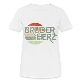 Bruderherz by the Manzanita`s - Frauen T-Shirt atmungsaktiv - Weiß - Vorne - AI Model Female 172 dark (172cm)