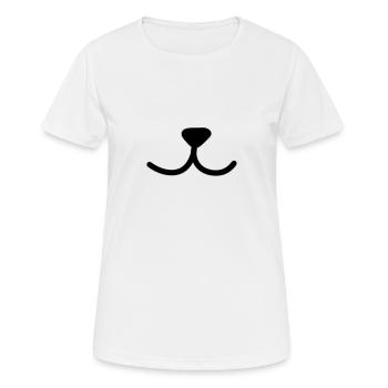 Animal Nez - T-shirt respirant Femme - blanc - Devant - AI Model Female 172 dark (172cm)