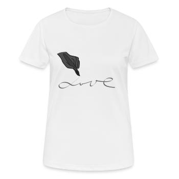 Drawing Love - Women's Breathable T-Shirt - white - Front - AI Model Female 172 dark (172cm)