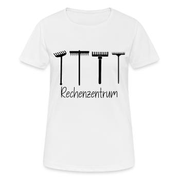 Rechenzentrum Garten Natur - Frauen T-Shirt atmungsaktiv - Weiß - Vorne - AI Model Female 172 dark (172cm)