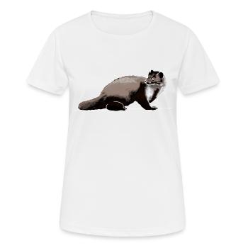 Martre - T-shirt respirant Femme - blanc - Devant - AI Model Female 172 dark (172cm)
