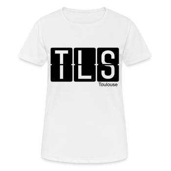 Toulouse - T-shirt respirant Femme - blanc - Devant - AI Model Female 172 dark (172cm)