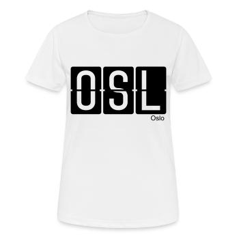 Oslo - T-shirt respirant Femme - blanc - Devant - AI Model Female 172 dark (172cm)