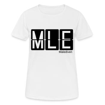 Malediven - Frauen T-Shirt atmungsaktiv - Weiß - Vorne - AI Model Female 172 dark (172cm)