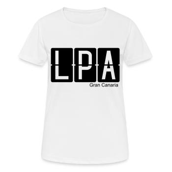 Grande Canarie - T-shirt respirant Femme - blanc - Devant - AI Model Female 172 dark (172cm)