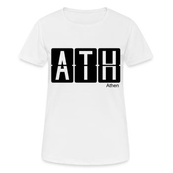 Athènes - T-shirt respirant Femme - blanc - Devant - AI Model Female 172 dark (172cm)
