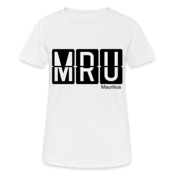 Maurice - T-shirt respirant Femme - blanc - Devant - AI Model Female 172 dark (172cm)