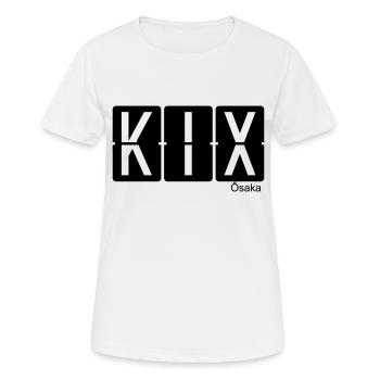 Ôsaka - Frauen T-Shirt atmungsaktiv - Weiß - Vorne - AI Model Female 172 dark (172cm)