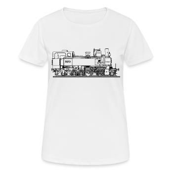 Train - T-shirt respirant Femme - blanc - Devant - AI Model Female 172 dark (172cm)