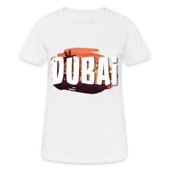 Dubaï - T-shirt respirant Femme - blanc - Devant - AI Model Female 172 dark (172cm)