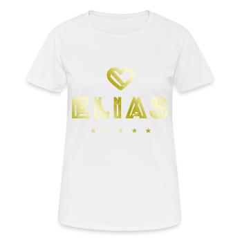 Elias Herz - T-shirt respirant Femme - blanc - Devant - AI Model Female 172 dark (172cm)