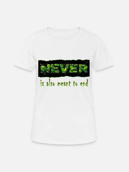 Never Green - T-shirt respirant Femme - blanc