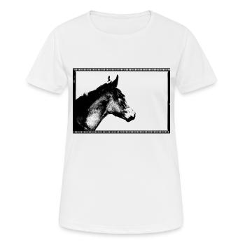 Dreamy the Filly - Women's Breathable T-Shirt - white - Front - AI Model Female 172 dark (172cm)
