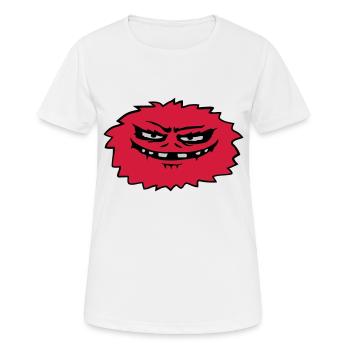 Haariges böses Monster Comic - Frauen T-Shirt atmungsaktiv - Weiß - Vorne - AI Model Female 172 dark (172cm)
