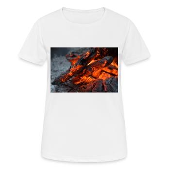 Dark embers - Women's Breathable T-Shirt - white - Front - AI Model Female 172 dark (172cm)
