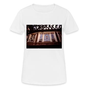 Homey - Frauen T-Shirt atmungsaktiv - Weiß - Vorne - AI Model Female 172 dark (172cm)