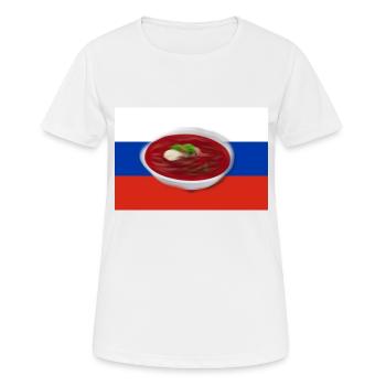 Borschtsch, Russische Suppe - Frauen T-Shirt atmungsaktiv - Weiß - Vorne - AI Model Female 172 dark (172cm)
